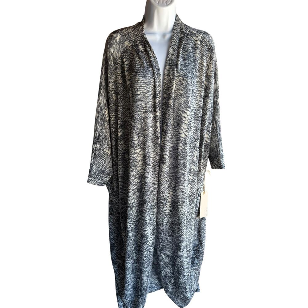 Anthropologie Sunday in Brooklyn Gray Knit Duster Cardigan Long Sweater L New